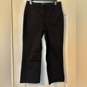 NYDJ Joni Capri Sz 6T Medium TALL black capri pants slimming NWOT Lift Tuck Tech